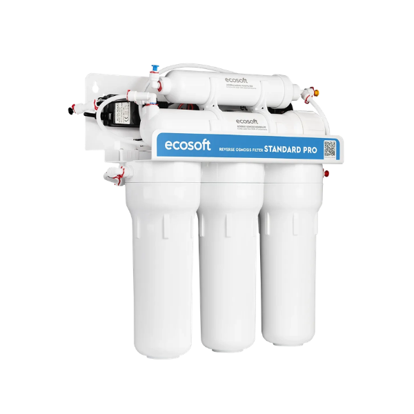 Ecosoft Standard PRO z pompą – System odwróconej osmozy z mineralizacją - prawy bok