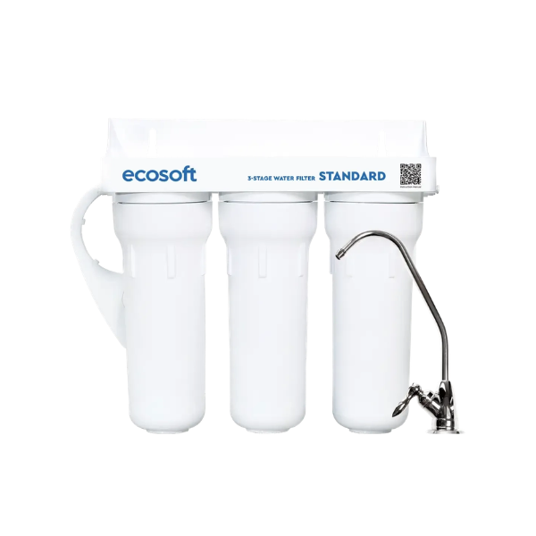 Ecosoft Standard – 3-stopniowy filtr podzlewowy do wody  z kranem