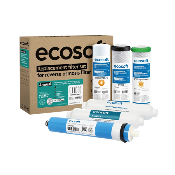 Zestaw 6 wkładów wymiennych Ecosoft PURE Balance (z membraną) - z opakowaniem