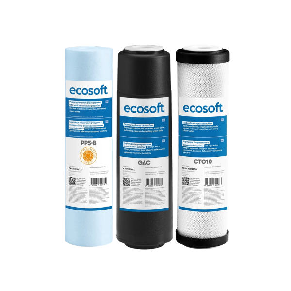 Zestaw 3 wkładów wstępnych Ecosoft STANDARD PRO (PP5-GAC-CTO)