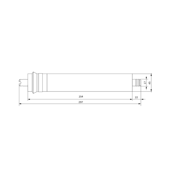 Membrana osmotyczna Ecosoft 100 GPD (CSV1812100ECO)  - wymiary